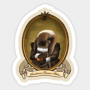 Renaissance Pet - Marchioness Eleonora Aldaine (A Holland Lop) Sticker